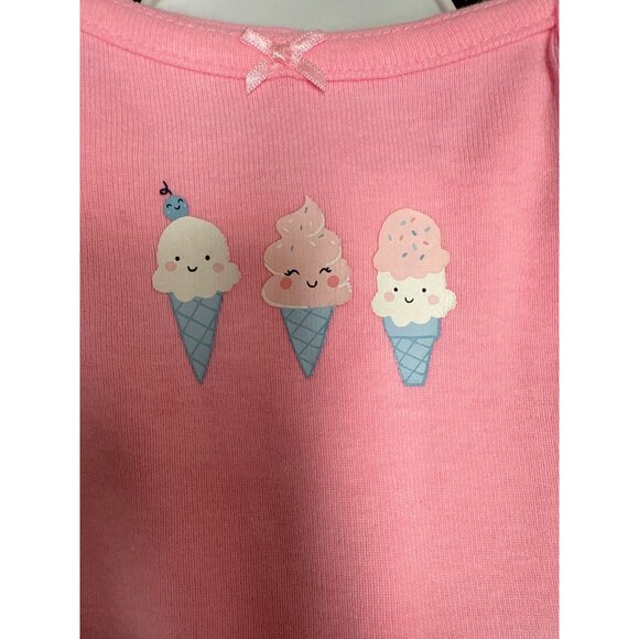 Carters Newborn Ice Cream Themed 3-Piece Outfit Set With Ruffled Top Bloomers & - Picture 2 of 7